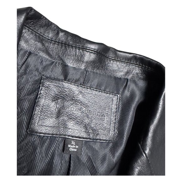 CROFT & BARROW GENUINE LEATHER Designer Business Casual Coat Jacket Mens XL - Picture 6 of 7